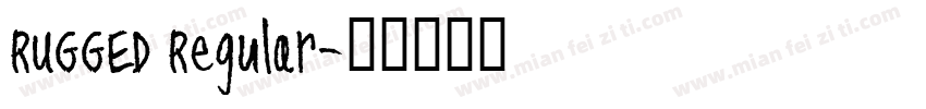 RUGGED Regular字体转换